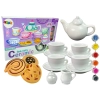 Zestaw Do Herbaty DIY Do Malowania Farby Porcelana Ciasteczka