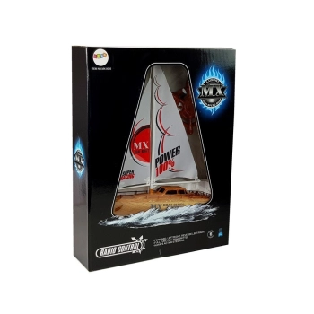 Łódź Żaglówka Zdalnie Sterowana 50 cm Wysokości Pilot Ster 27 Mhz 15 km/h