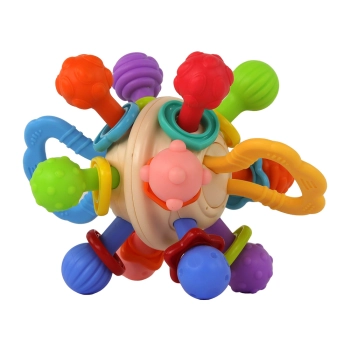 Zabawka Sensoryczna Grzechotka Gryzaczek Piłka Dla Niemowląt