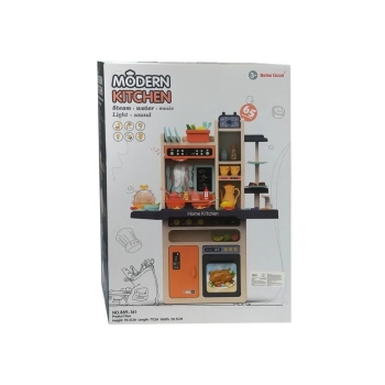 Kuchnia Dziecięca Para Światła Dźwięki Talerze Akcesoria Różowa 65 el.