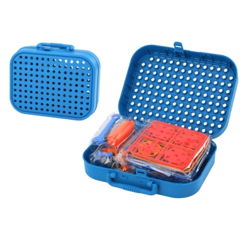 Zestaw DIY Walizka Układanka Dinozaury Klocki 227 ele.