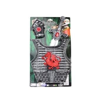 Strój Kostium Samuraja Rycerza Zestaw Zbroja Miecz Nadgarstnik