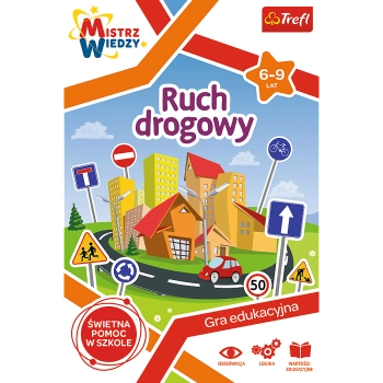 Gra dla dzieci Ruch drogowy Mistrz Wiedzy Trefl 01955