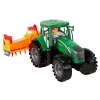 Zielony Traktor z Pomarańczowym Kultywatorem Napęd dla Dzieci