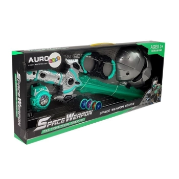 Zestaw Zabawek Kosmicznych Miecz Świetlny Maska Kajdanki