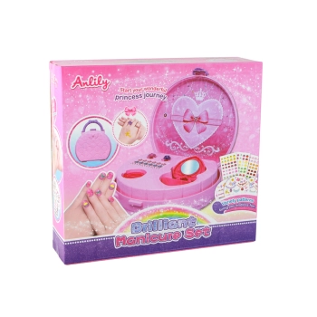 Walizka Z Akcesoriami Do Paznokci Manicure Naklejki Tipsy