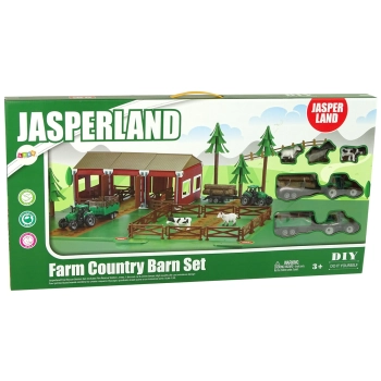 Farma Stodoła Zagroda Dla Zwierząt Gospodarstwo Dwa Traktory