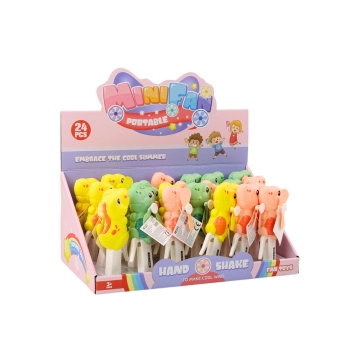 Wiatrak Ręczny Dinozaur Mini Wiatraczek Dla Dzieci 3 Kolory