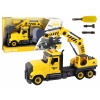 Auto Ciężarówka Do Składania z Dźwigiem Żółta