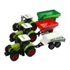 Zestaw Trzech Traktorów Naczepy Opryskiwacz Farma Ciągnik