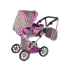 Wózek Spacerówka 2 w1 z Torbą Szaro Różowy Gwiazdki