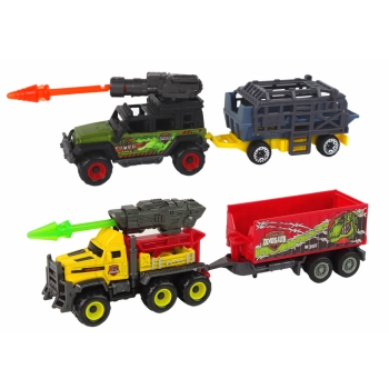 Zestaw Pojazdów Duży Helikopter Dinozaury 8 Szt.