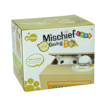 Skarbonka Kot Nauka Oszczędzania Pomarańcza