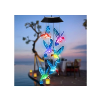 Lampka Solarna Kolibry Ptaki LED Kolorowe