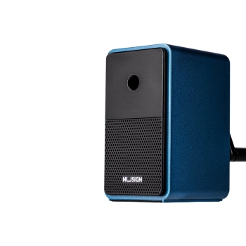 Strugaczka Na Korbkę Z Pojemnikiem Regulacja Ostrza Niebieska