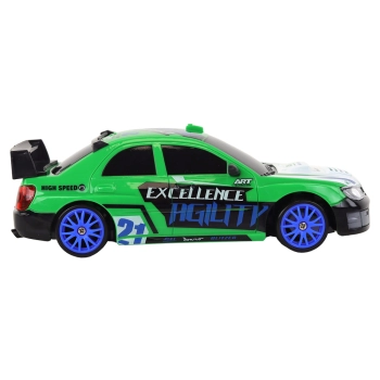Autko Sportowe Zdalnie Sterowane R/C 1:24 Zielone Wymienne Koła