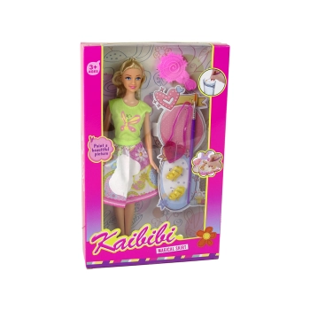 Lalka Długie Włosy Malowanie Sukienki