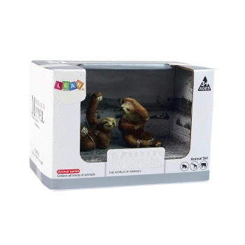 Zestaw 2 Figurek Leniwce Leniwiec z Młodym Figurka Leniwiec