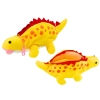 Pluszowy Dinozaur Piórnik Schowek Zawieszka Żółty