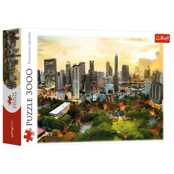 Puzzle - 3000 - Zachód Słońca w Bangkoku - Trefl 33060