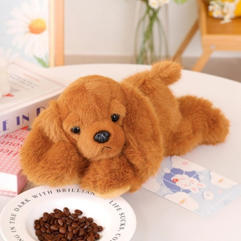 Pluszowy Piesek Cocker Spaniel Z Obciążonymi Łapami Brązowy 30cm