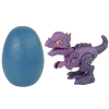 Zestaw Dinozaur Stygimoloch z Jajkiem DIY Śrubokręt Fioletowy