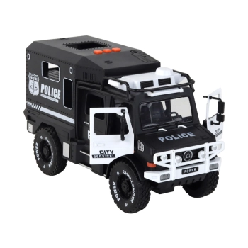 Wóz Terenowy Policyjny Policja 1:14 Radiowóz Światła Dźwięki Czarny