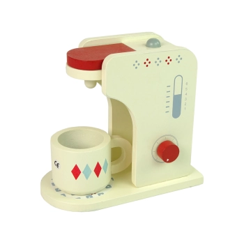 Drewniany Ekspres do Kawy Akcesoria Kuchnia Dzieci