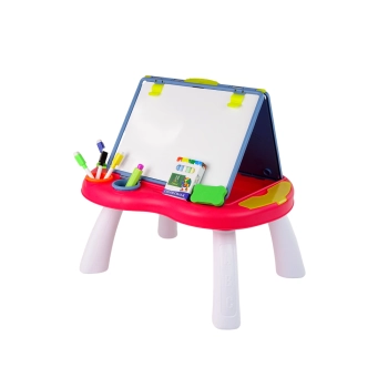 Tablica 2w1 Stolik Kredowa Pisaki Gra Chińczyk Węże