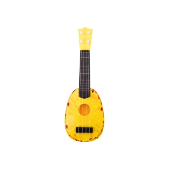 Ukulele Dla Dzieci Mini Gitara 4 Struny Motyw Ananasa Gitarka Żółta