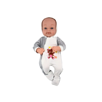 Lalka Bobas Ze Smoczkiem Kocyk Body Akcesoria Zestaw 35 cm