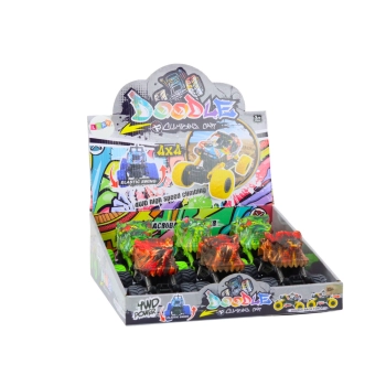 Autko Dinozaur Napęd Frykcyjny Czerwone lub Zielone Terenowe