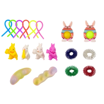 Zestaw Zabawek Wielkanocnych Fidget Toys Pop It 25 Elementów