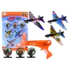 Pistolet Wyrzutnia Samolotów 3 Samoloty 3 Tarcze Pomarańczowy
