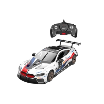 Klocki Konstrukcyjne Auto Rastar RC 1:18 BMW M8 GTE Białe 66 Elementów