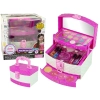 Zestaw Piękności Kosmetyki Kosmetyczka Różowa Lakier do Paznokci Cienie