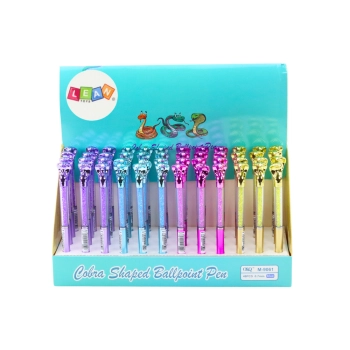 Długopis Z Kobrą Diamenciki Niebieski Wkład 0.7mm Mix