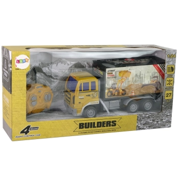 Ciężarówka Budowlana Zdalnie Sterowana 1:24 Żółta