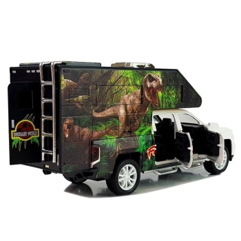 Camper z Dinozaurami Biały