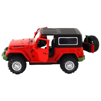 Auto Terenowe Napęd Frykcyjny Na Baterie Metalowy Czerwony 1:32