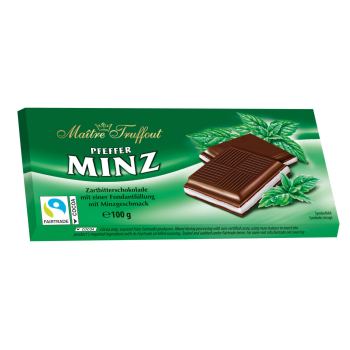 Maitre Truffout Czekolada Nadziewana Miętowa 100 g