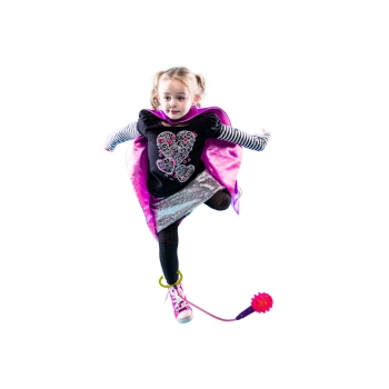 Skakanka Skipper Hula Hop Na Nogę Różowa Diody LED