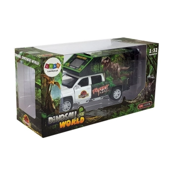 Camper z Dinozaurami Biały