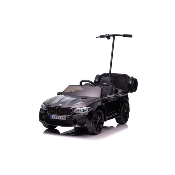 Auto Na Akumulator BMW M5 Z Platformą Dla Rodzica Czarne Lakierowane