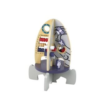 Drewniana Rakieta Edukacyjna Koraliki Koła Zębate