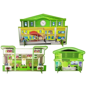 Rodzinna Kolejka Pociąg Tor 480 cm Dźwięk, Światła