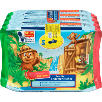SauBar nawilżony papier toaletowy Melon 240 szt.