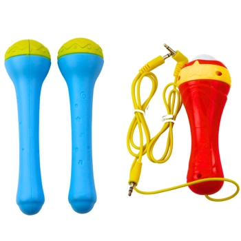 Bębenek Dla Dzieci Muzyczny Interaktywny Światła Dźwięki Niebieski