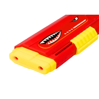 Duży Pistolet Na Wodę Rekin Pompka Czerwony 57cm