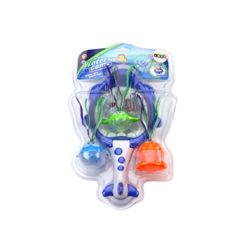 Zabawki Do Kąpieli Sitko Kosz 2w1 Rekin Rybki z Glonami